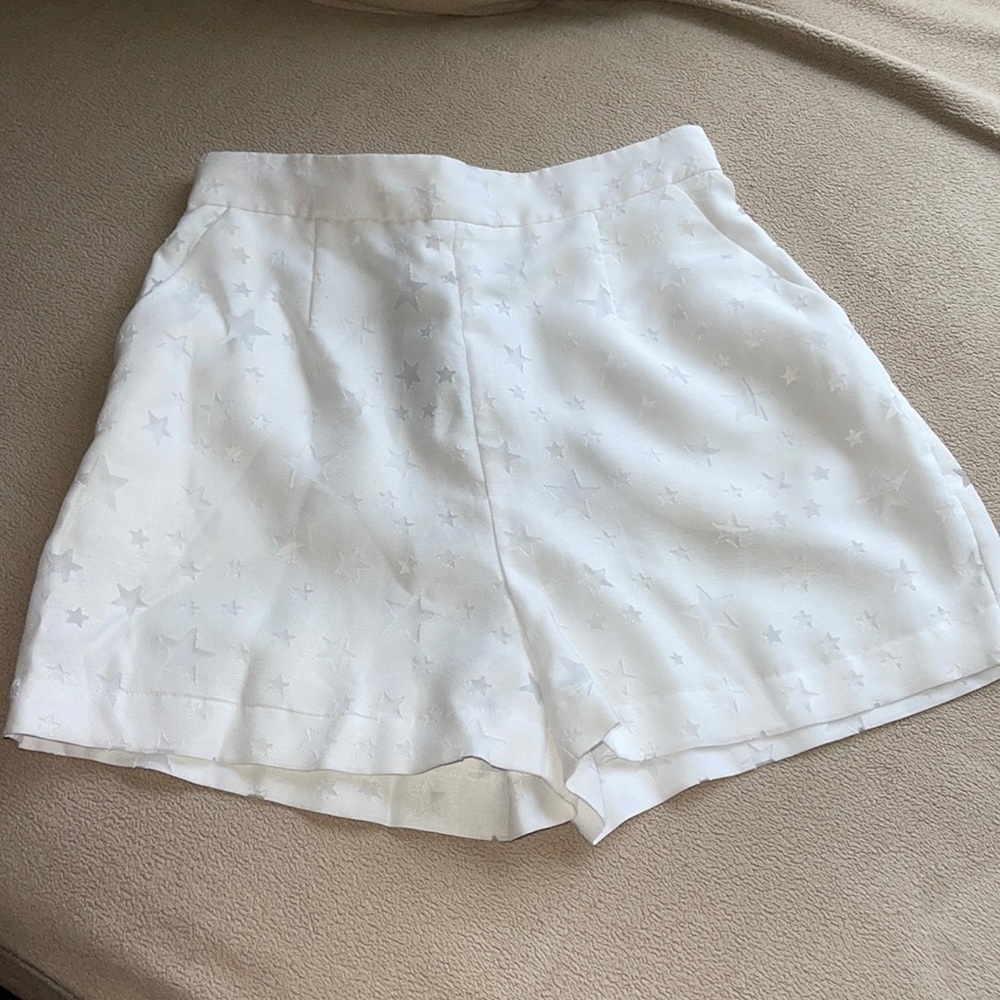 High waisted star shorts